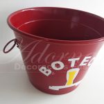 Locação Balde Boteco Vermelho Grande