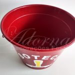 Locação Balde Boteco Vermelho Grande