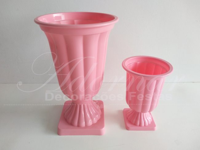 Locação Jogo de Vaso Grego Taça Romana Rosa