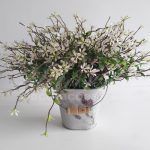 Locação Vaso Jardineira de Metal Com Arranjo de Flores Pequeno