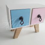 Locação de Mini Cômoda em Azul e Rosa