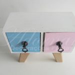 Locação de Mini Cômoda em Azul e Rosa