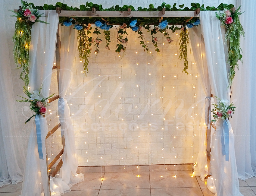 Aluguel de Pergolado Decorado Para Casamento Cerimônia Gazebo