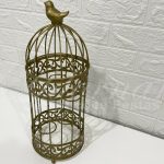 Locação de Gaiola Decorativa Grande Redonda em Dourado