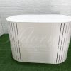 Locação Mesa Ripada Cômoda Oval em Provençal