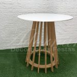 Aluguel Mesa Ripada Redonda Com Tampo em Provençal