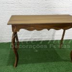 Locação de Mesa Rústica Grande Modelo Liso