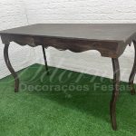 Aluguel de Mesa Rústica Grande Modelo Liso