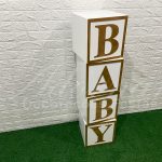 Aluguel Kit Cubo Baby Para Decoração de Chá de Bebê, Batizados, Eventos Infantis e Festas
