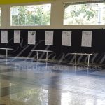 Locação de Painel de Cortinas Preto Blackout Suporte Simples Com Cortinário