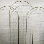 Trio de Painel Arco Oval Estrutura Suporte