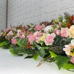 Aluguel Arranjo de Flores Rosa e Mesclado Grande Para Casamento