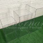 Trio de Cubos em Acrílico